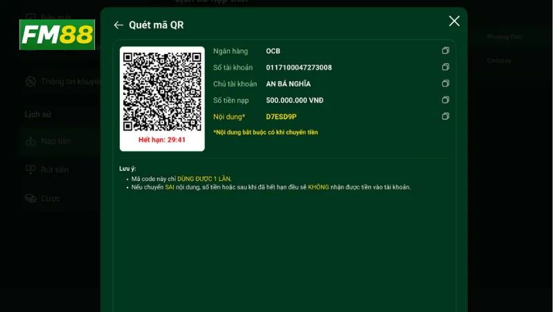 Nạp Tiền Fm88: Giới Thiệu Các Phương Thức Nạp Đa Dạng 2 Đặc điểm nổi bật của phương thức nạp tiền fm88